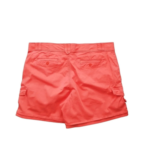 Gloria Vanderbilt High Waisted Orange Cargo Style  Shorts 18 - Picture 5 of 10